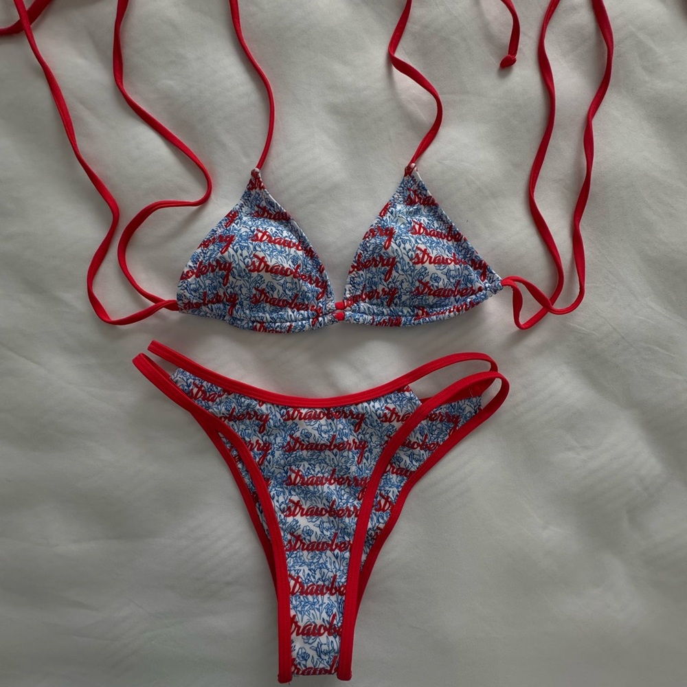 Strawberry Milk Mob Bikini Set